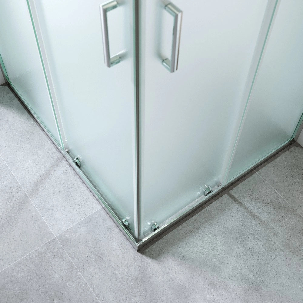 Box Doccia Doppio Scorrevole 70x120 Cm H 185 cm vetro 6 mm Opaco| Kiro