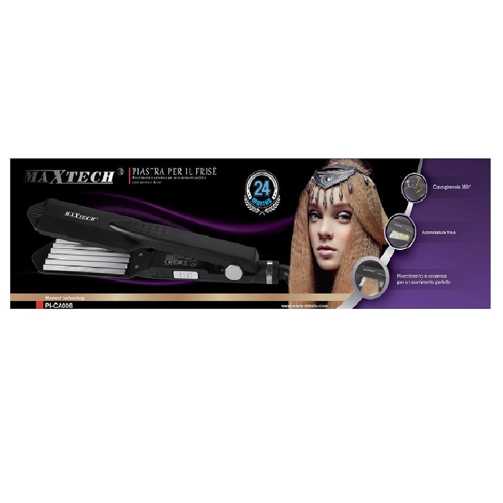 Trade Shop - Piastra Capelli X Frisè In Ceramica Anti Danni Acconciatura Stile Cavo Girevole Pi-ca006 -