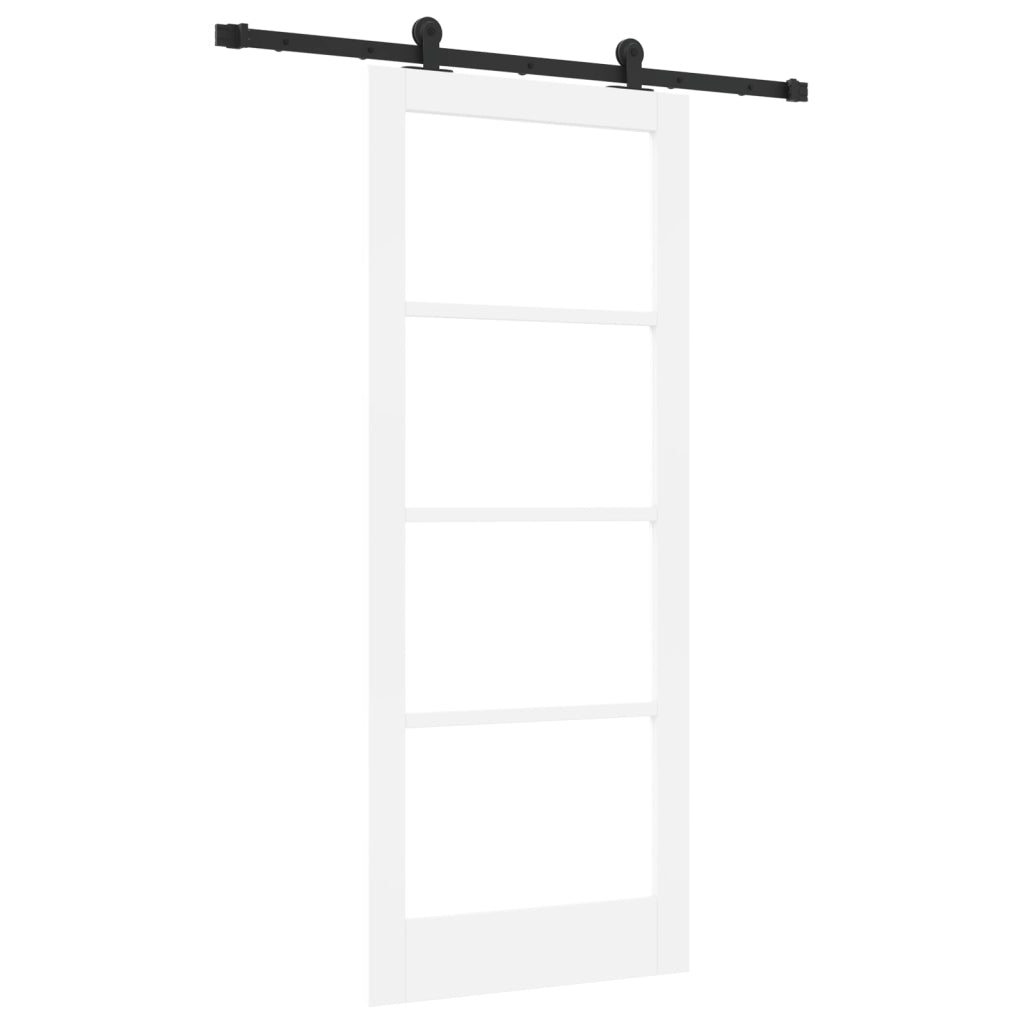 Porta scorrevole  con set di accessori 'ORKDAL'Bianca 83x202 cm
