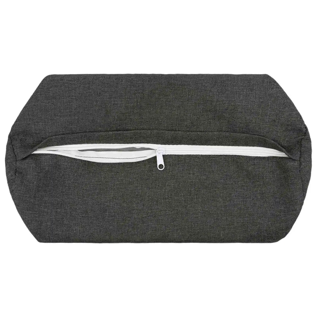 Federa 2 pcs HEERLEN Grigio Scuro Ø 15 x 40 cm 923151