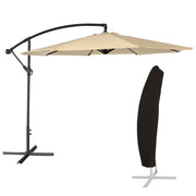 OAHUOmbrellone offset rotondo 3m diametro beige + copertura