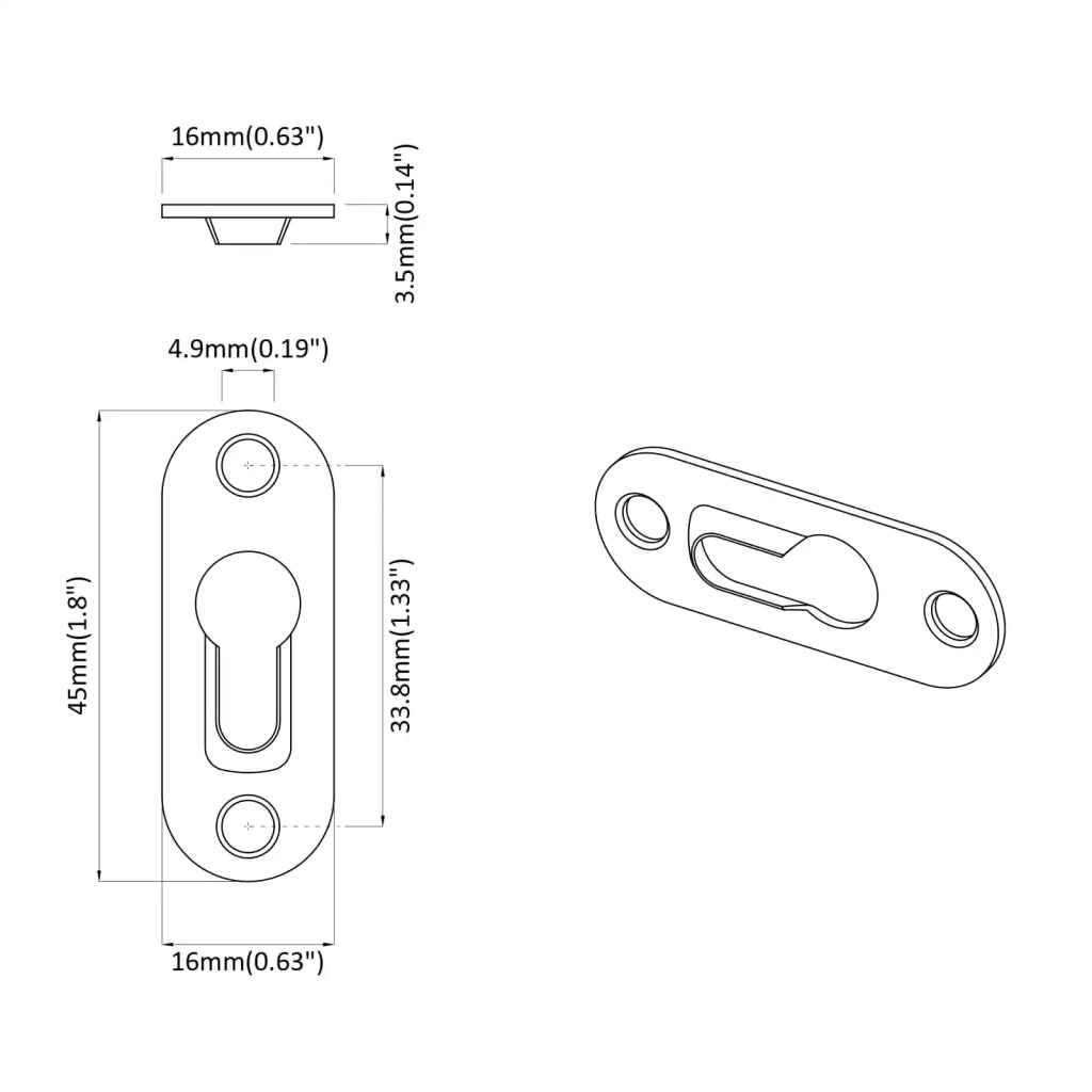 Appendino a forma di chiave 2 pz Argento 45 x 16 x 3.5 mm CFW7429266