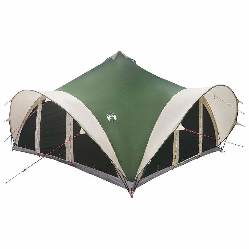 Tenda Tipi con tetto Verde 18 Persone Poliestere e Acciaio 42028619