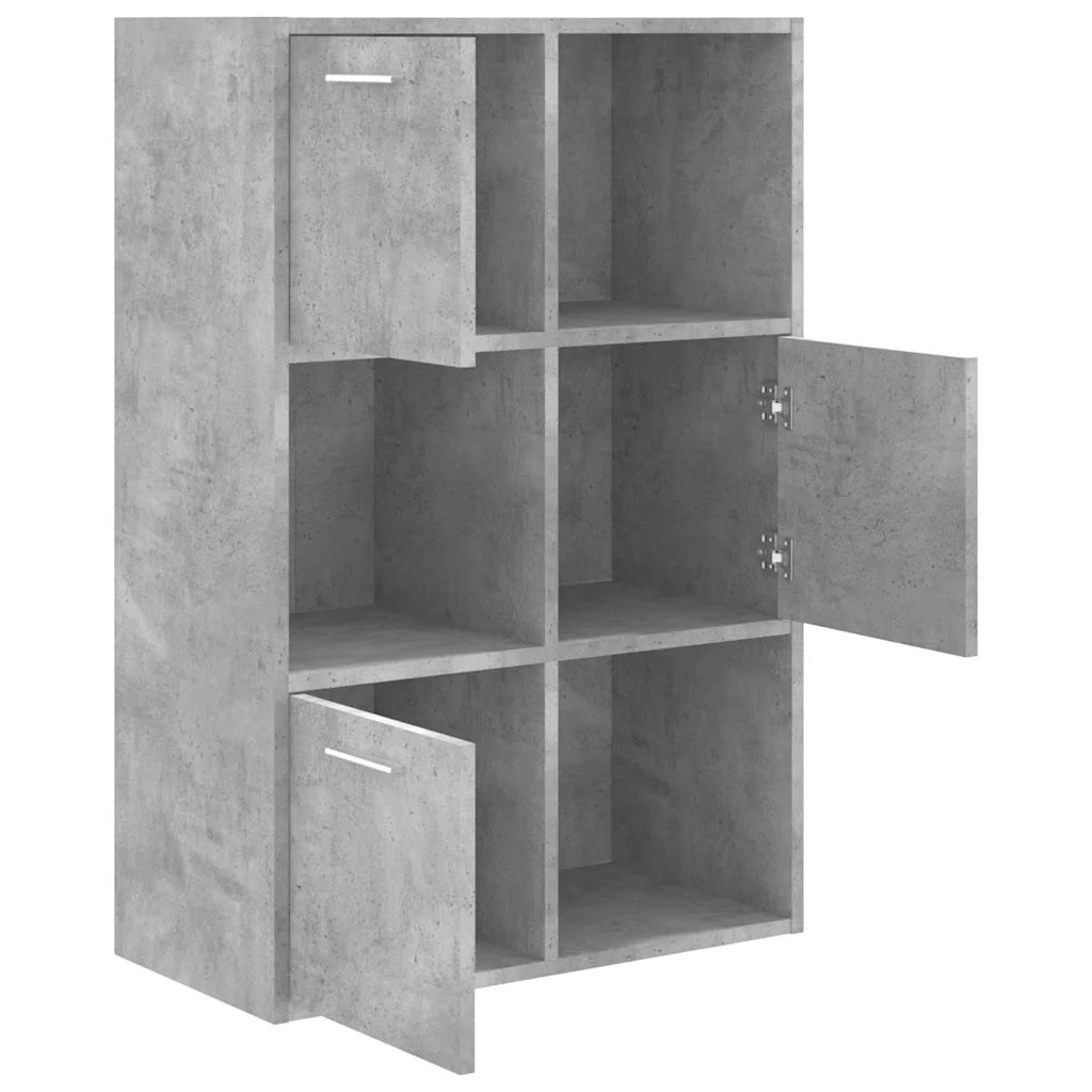 Armadietto Grigio Cemento 60x29,5x90 cm in Legno Multistrato CFW8795532