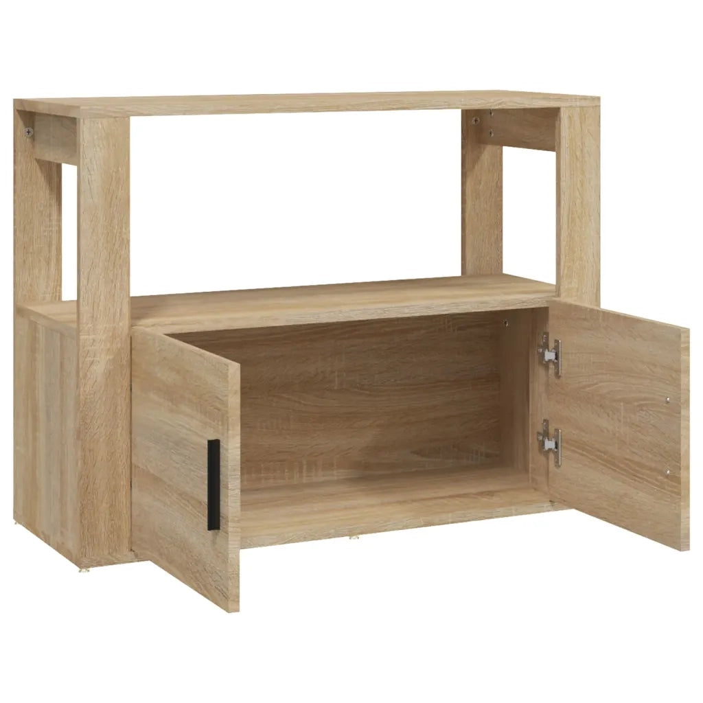 Credenza-Buffet-Armadio da cucina Rovere Sonoma 80x30x60 cm in Legno Multistrato