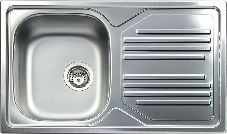 Lavello da incasso in acciaio inox 1 vasca a sinistra dimensioni 86x50 cm tm861irpc apell