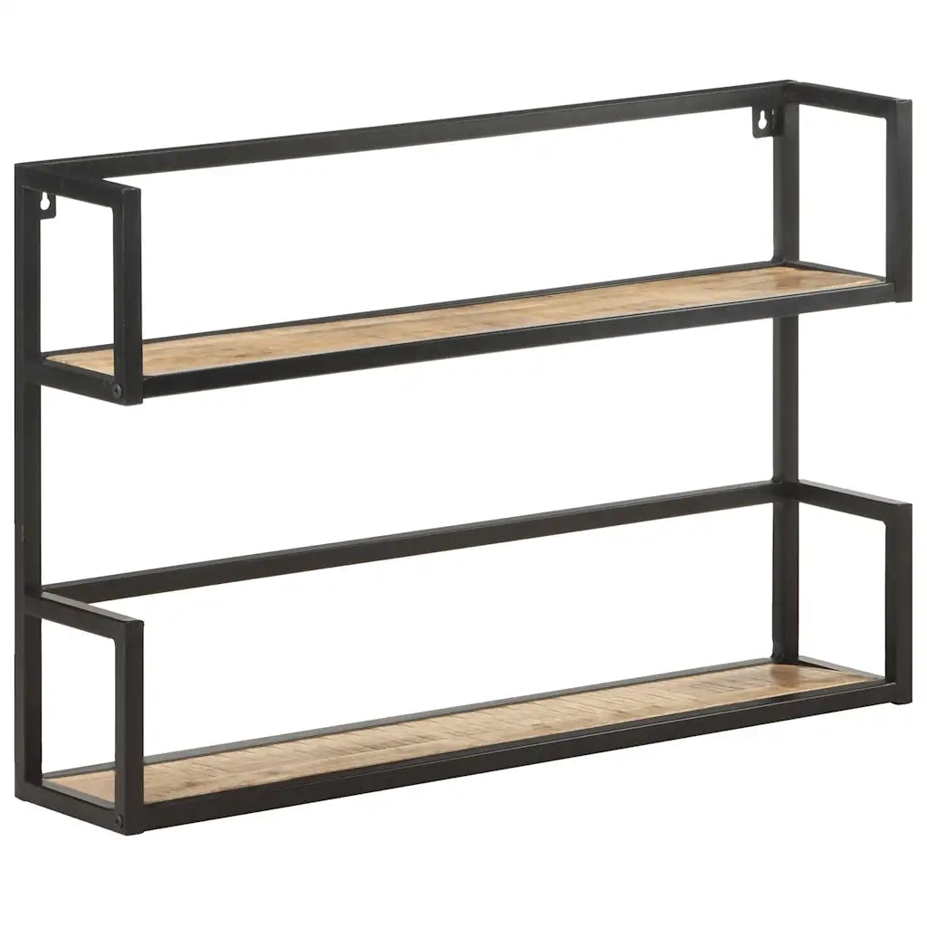 Scaffale a Muro 80x20x60 cm in Legno di Mango Grezzo 321072