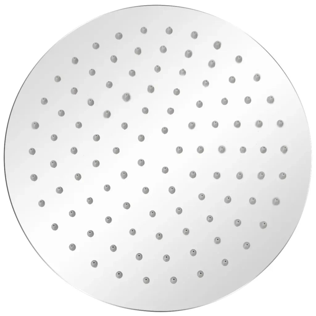 Soffione per Doccia a Pioggia 2pz Acciaio Inossidabile Ã˜ 25 cm cod mxl 78409