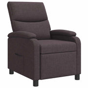 Poltrona reclinabile Marrone Scuro Tessuto 42034993