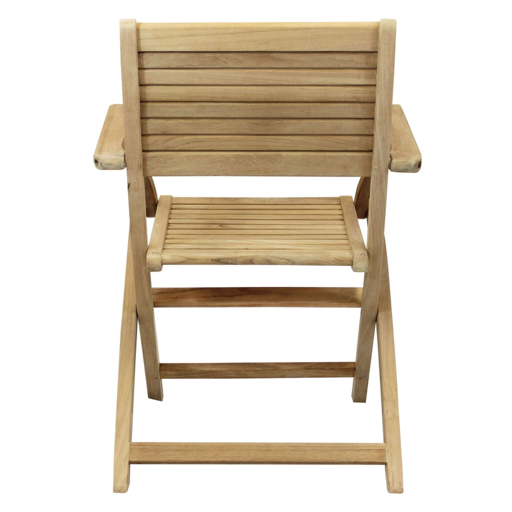 Poltrona da Giardino Pieghevole in Legno Teak cm 42x60x85 - THOR