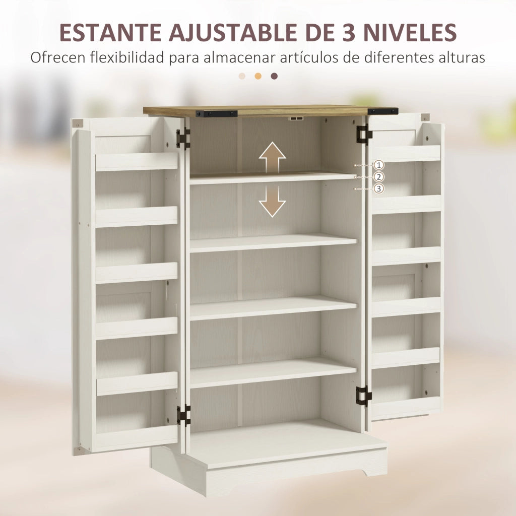 Armadio dispensa con ante ¨C zephmum ¨C crema 60x40x104 cm