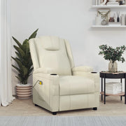 Poltrona Massaggiante Bianco Crema in Similpellecod mxl 134622