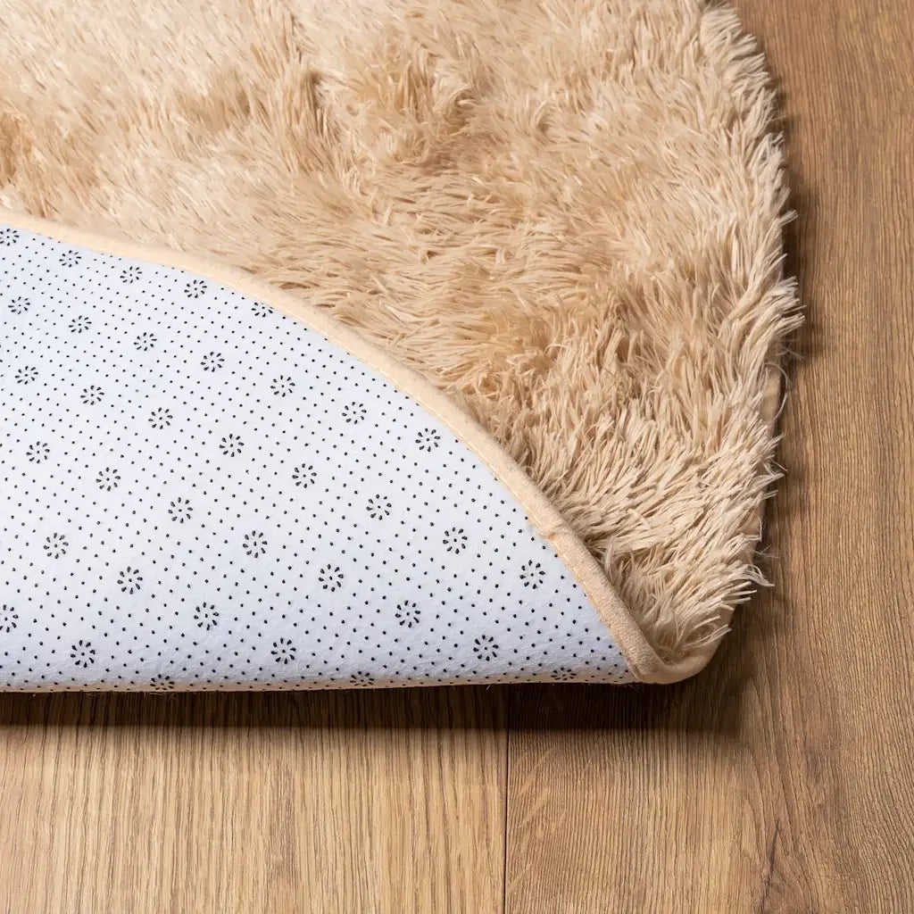Tappeto del soggiorno | Tappeto Shaggy a Pelo Lungo NAVARRA Beige 120x120 cm poliestere