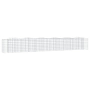 Gabbione ad arco rialzato 600 x 50 x 100 cm in ferro zincato Argento 02_0039939