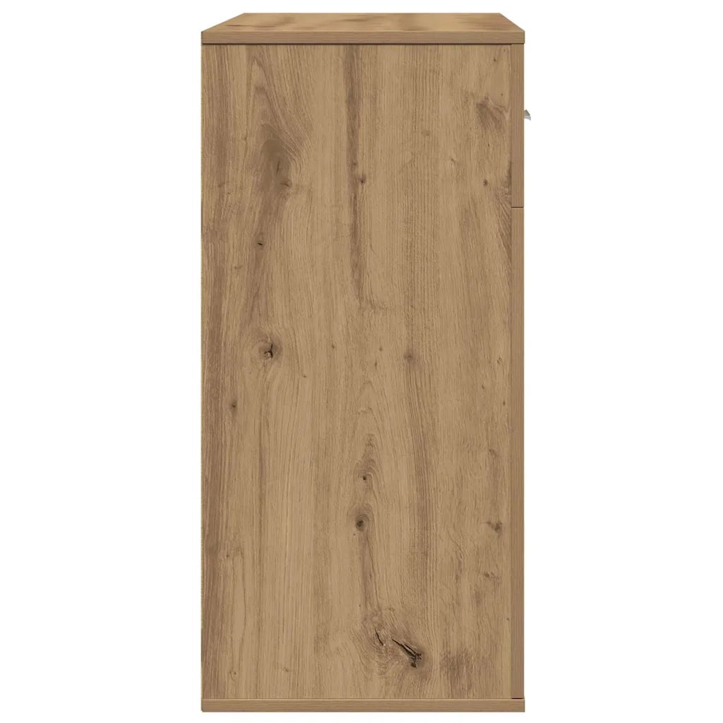vidaXL Credenza rovere artigianale 79 x 38 x 80 cm Legno multistrato