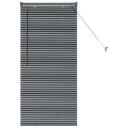 Tendaggi a Veneziana | Tenda a lamelle Grigio scuro 130 x 55 cm Alluminio