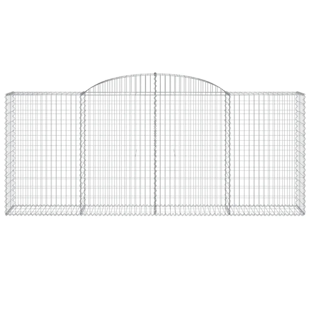 Cesti Gabbioni ad Arco 15 pz 300x50x120/140 cm Ferro Zincato 3146731