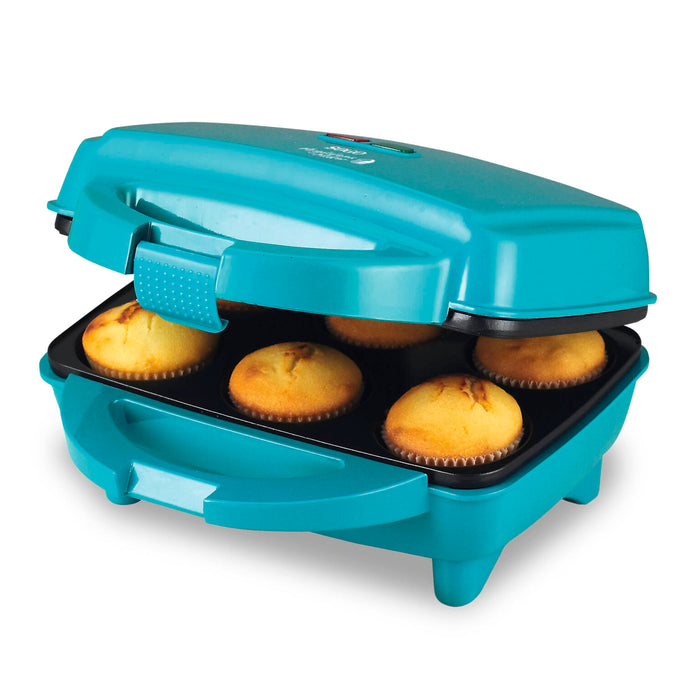 SOGO Macchina per Cupcake e Muffin – 6 Muffin in 10 Minuti, Antiaderente, Facile da Pulire, Risparmio Energetico