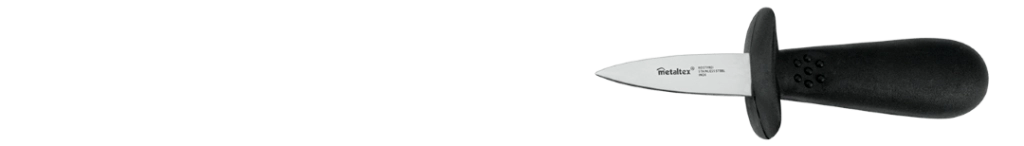 Coltello Inox Manico Pp Per Ostriche Set 5 Pezzi - Metaltex