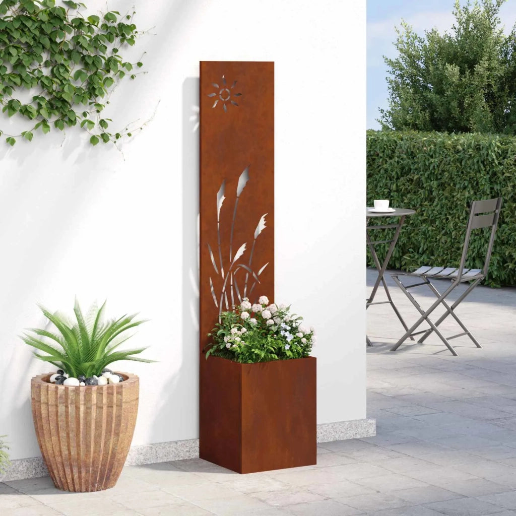Schermo per privacy in giardino Traforo Ruggine 32 x 140 cm CFW5792996
