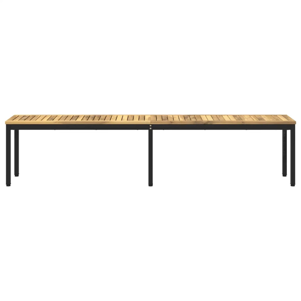 Panchina da giardino 201 x 35 x 45 cm Legno di Acacia Massello 901752