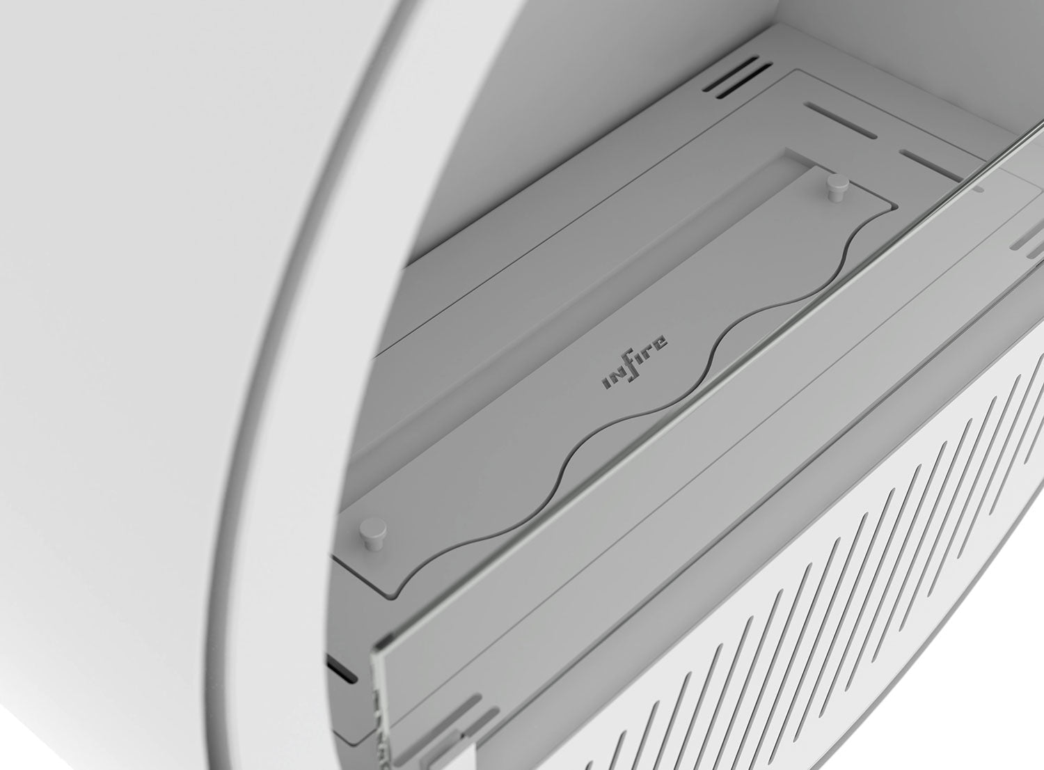 Camino a Bioetanolo da Parete Ø72,4x30 cm Incyrcle Slim Wall Bianco