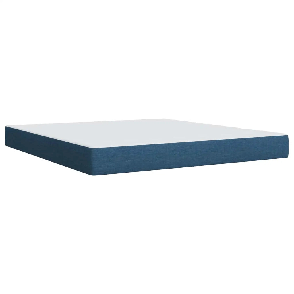 Letto ottomano con materasso Blu 180 x 200 cm Tessuto 3457431