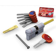 CILINDRO SAGOM EVO K64 36Q HAND POMOLO SECUREMME  OTT.NICH.SATIN CHIAVI 5 MM 70 31+41