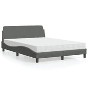 Letto con Materasso Dover Grigio Scuro 120x200 cm Tessuto 3208365