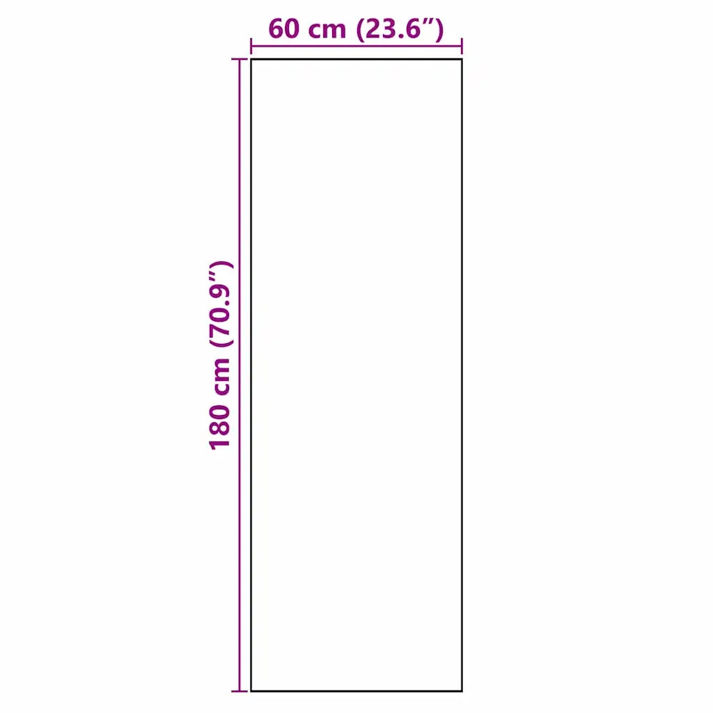 Tappeto da Cucina Posate Nero 180 x 60 cm Velluto 42013428