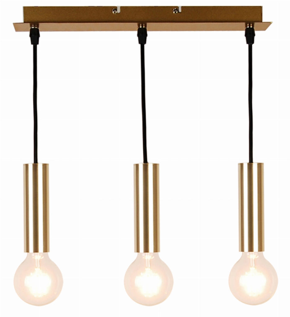 Lampada a sospensione Candellux Dallas 3xE27 oro dimmerabile