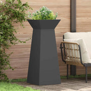 Vaso a Pilastro-Fioriera da Esterno-Contenitore per Piante Nero 40 x 40 x 100 cm