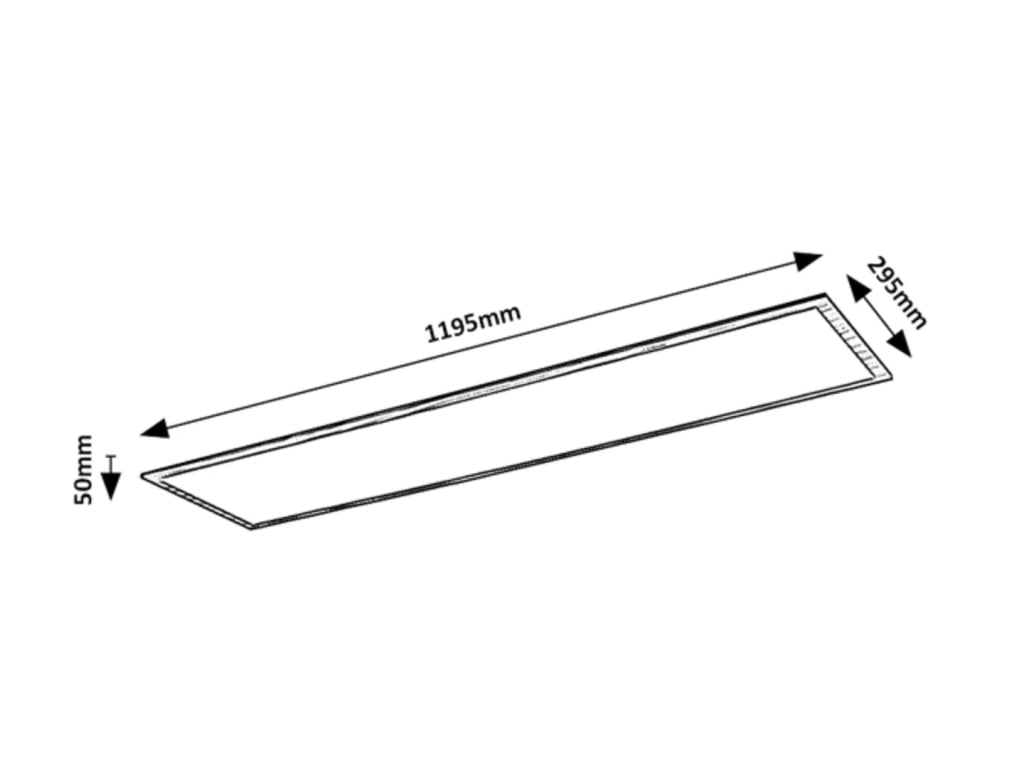 Plafoniera LED Rabalux Almond 120cm 40W 4000K faggio