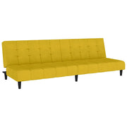 Divano letto | Sof¨¤ letto | Letto singolo a 2 Posti Giallo in Velluto
