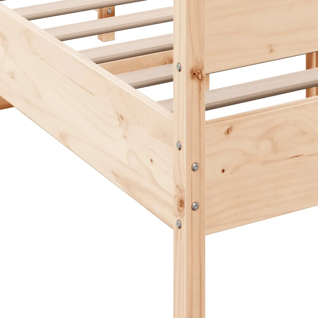 Giroletto senza Materasso 120x200 cm in Legno Massello di Pino 3216384