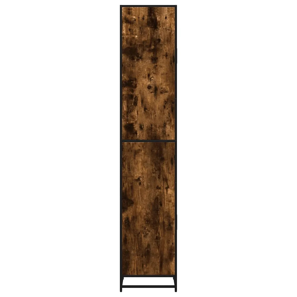 Mobile da Bagno Fumo 35x37,5x188,5 cm in Truciolato e Metallo