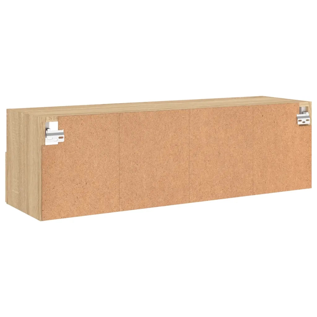 Mobile TV Parete Rovere Sonoma 100x30x30cm in Legno Multistrato 836886