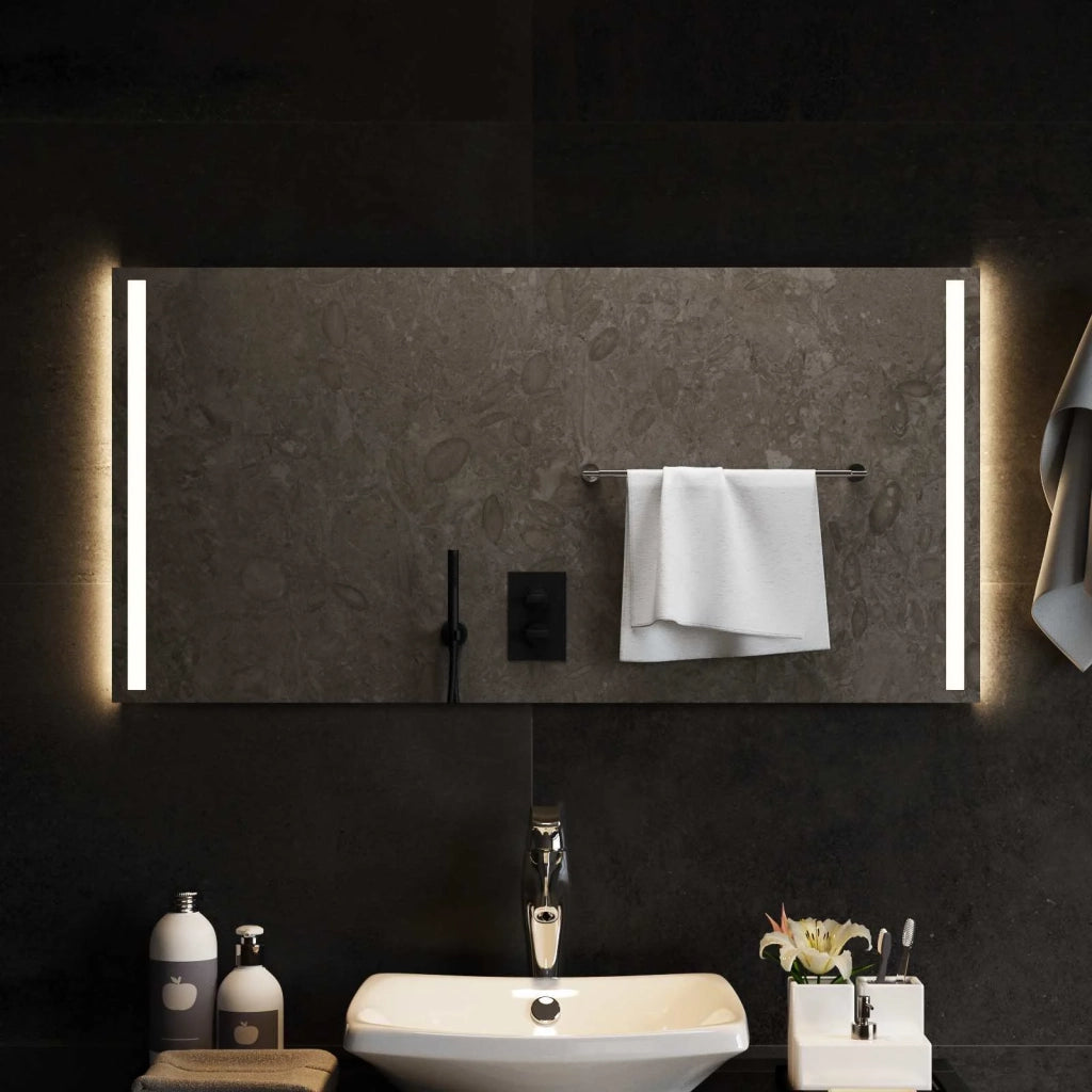 Specchio da bagno LED Trasparente 100 x 50 cm vetro temperato 42045804