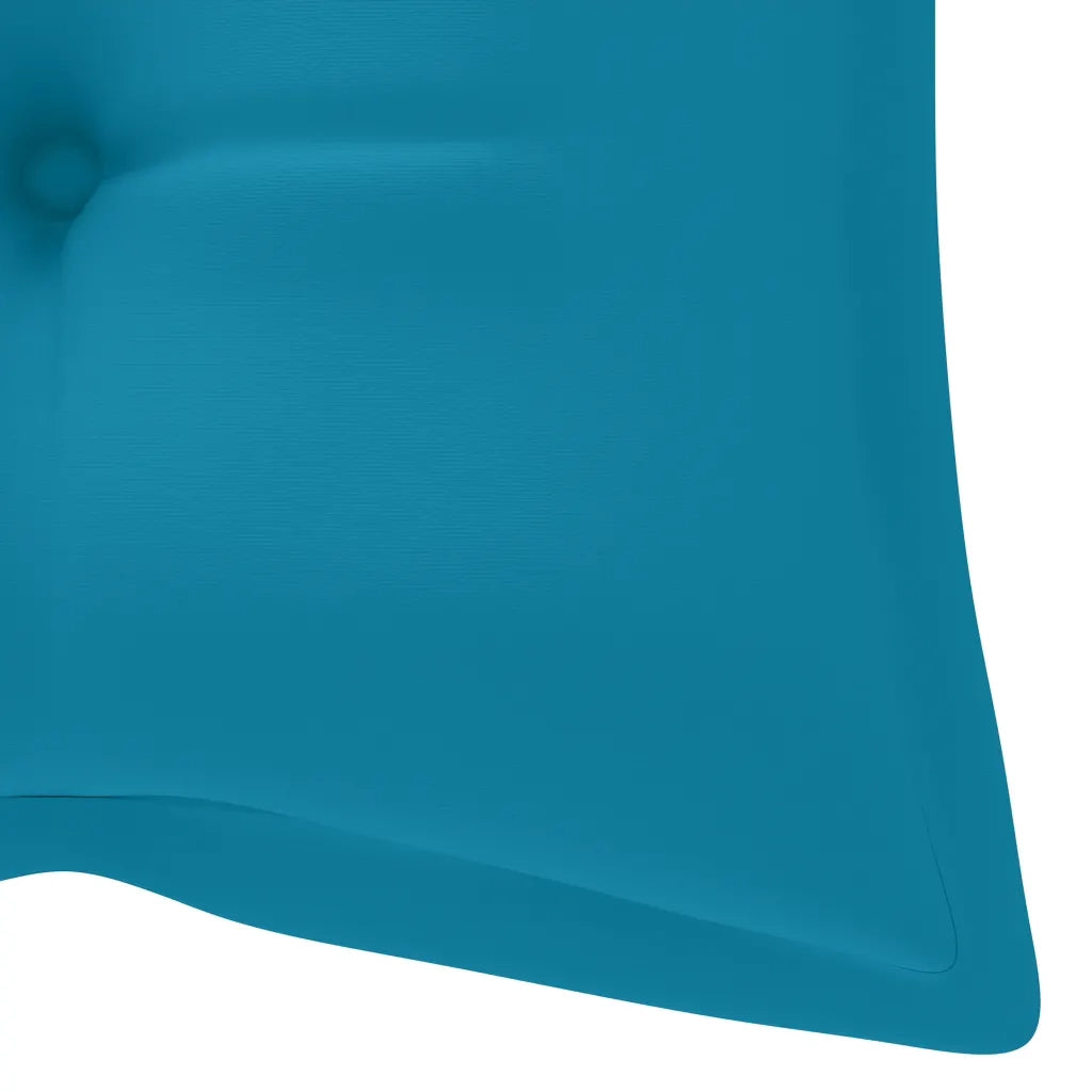 Panca da Giardino Pieghevole con Cuscino 118 cm in Bambù 3063868