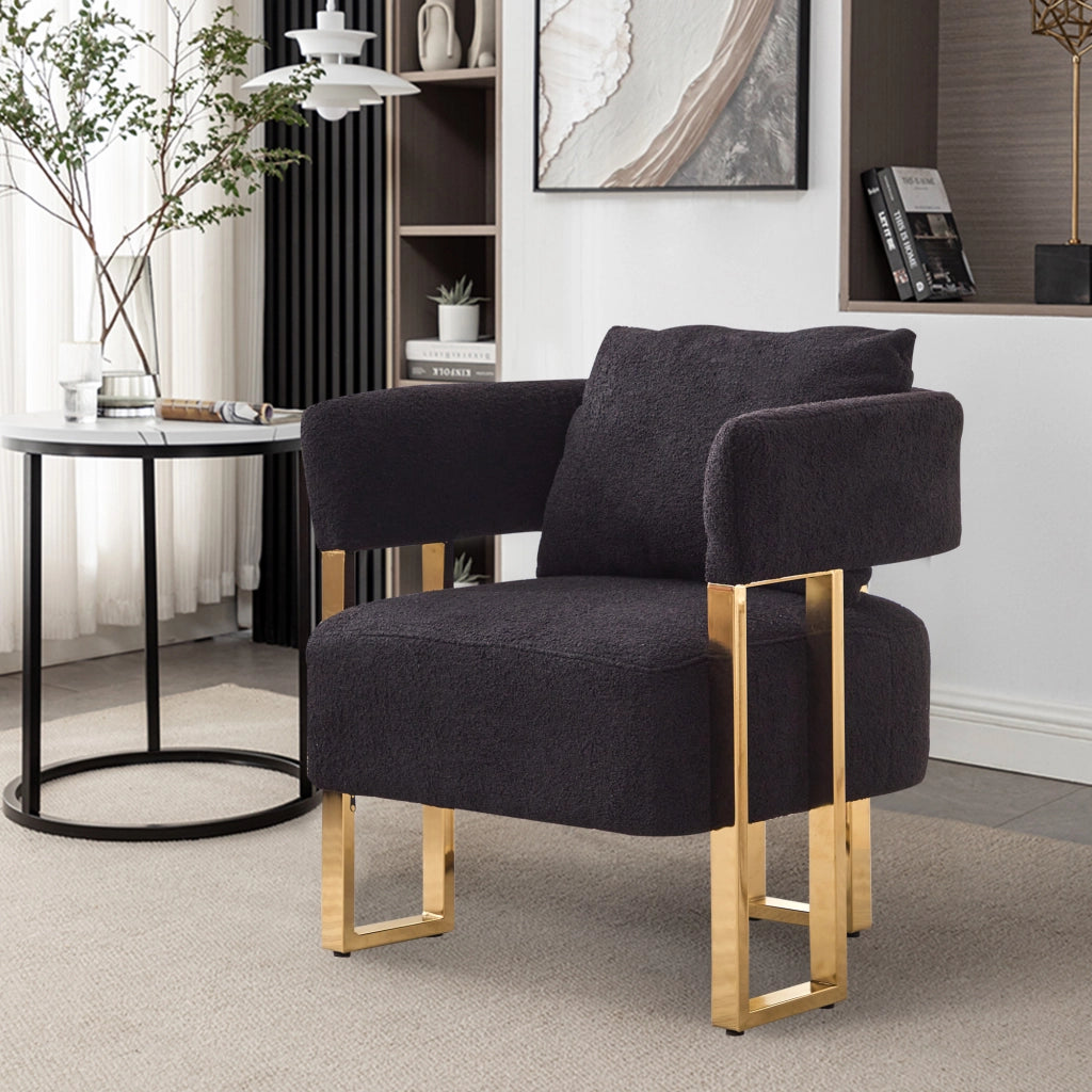POLTRONA monoseater per soggiorno, balcone o camera, velluto nero