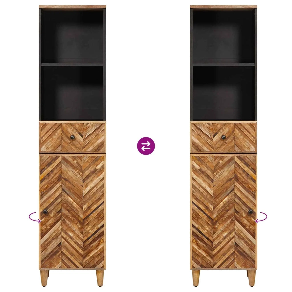 Mobile da Bagno con cassetto Marrone 38 x 33,5 x 160 cm
