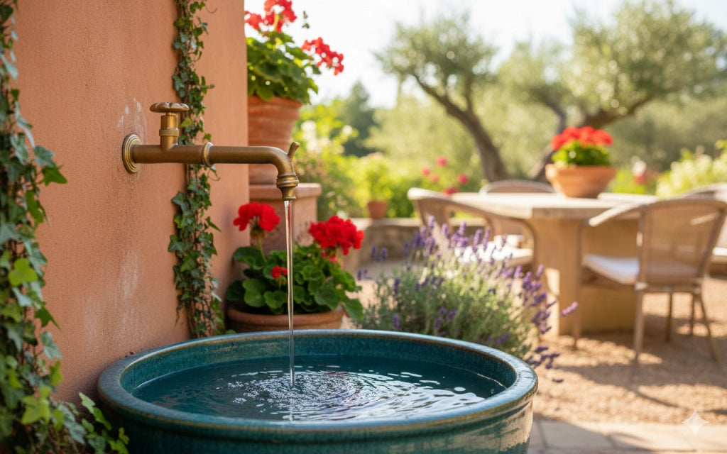 Rubinetto per Fontana da Giardino in Ottone Belfer RUB/007