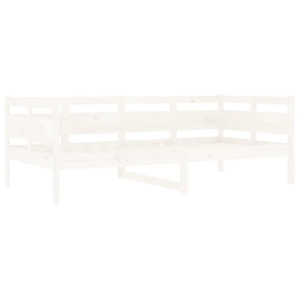 Dormeuse Bianca in Legno Massello di Pino 90x190 cm 820308