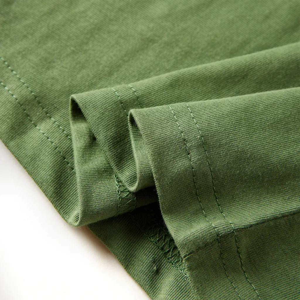 Maglietta da Bambino a Maniche Lunghe Cachi Chiaro 116 12761