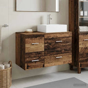 Set di mobili per il bagno 2 pz Legno antico 3403974