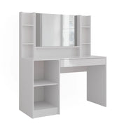 Vicco Tavolo da toeletta Bianco/bianco lucido 119.8 cm 4 parti