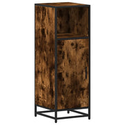 Armadietto Bagno | Armadio da bagno Rovere Fumo 35x37,5x100 cm Legno Multistrato