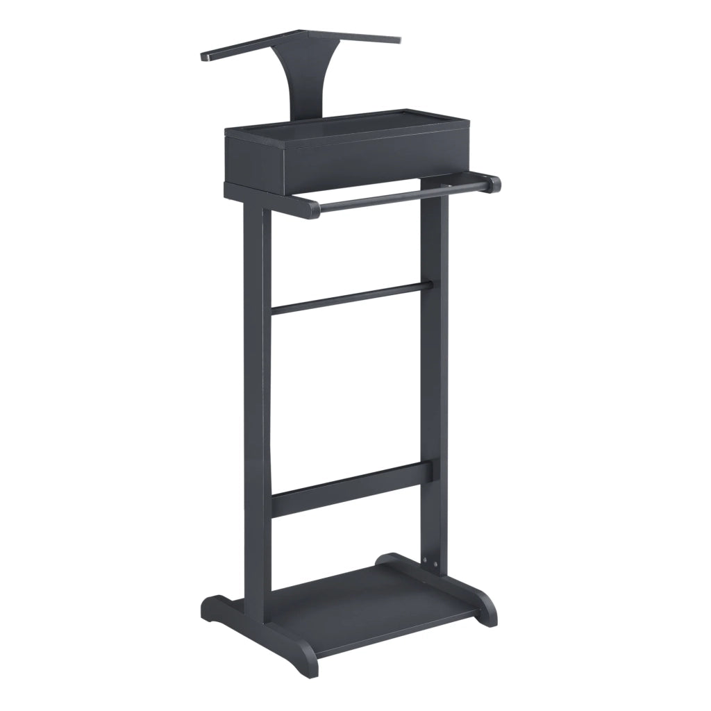 Servomuto apribile con 4 tasche 43,5 x 34,5 x 110 cm MDF e legno di arole grigio 03_0004520