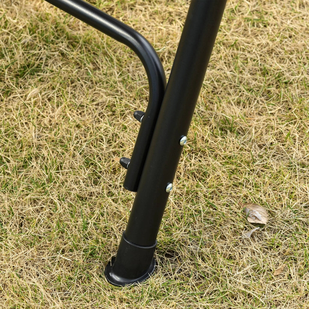 Dondolo da Giardino 2 Posti con Parasole ¨C Zephmum ¨C Marrone 172x110x155 cm