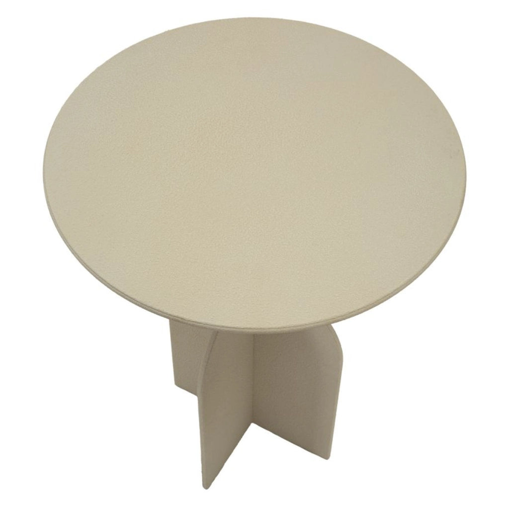 Tavolino VKH800, Beige, Metallo, 45x45x58 cm